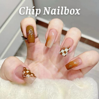 Set 24 móng tay giả D728 dáng móng dài