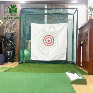 Khung tập golf tại nhà, Khung golf kích thước 2m x 2m x 0.5m + 1 thảm 0.3m x 0.6m + 1 tee