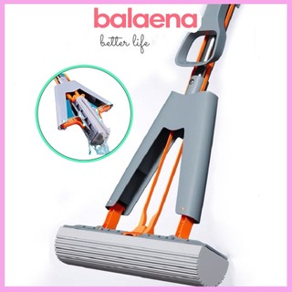  Cây lau nhà tự vắt cao su chổi lau nhà mút xốp cao su non cây lau nhà bằng mút xốp loại tốt Balaena 