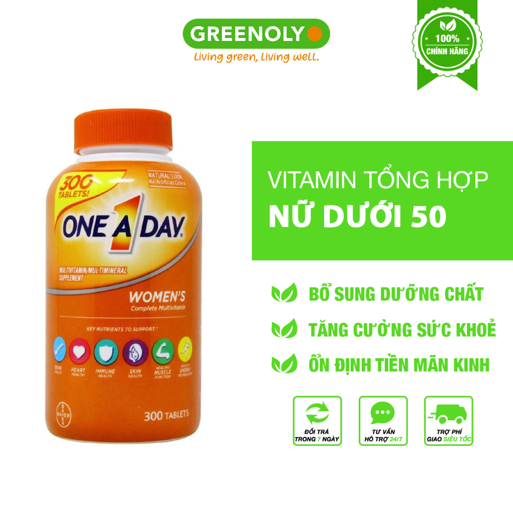 Viên Uống Bổ Sung Vitamin Tổng Hợp Cho Nữ One A Day Women's Formula 300 Viên
