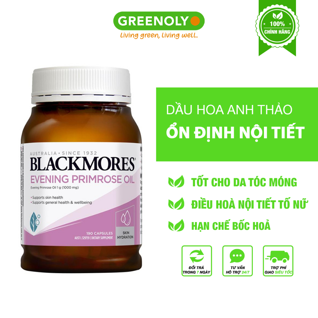 Tinh Dầu Hoa Anh Thảo Blackmores Evening Primrose Oil
