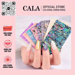Xà cừ nail ẩn trang trí móng - xà cừ nguyên tấm siêu mỏng ẩn gel , ẩn bột vân go 3D sáng siêu nét