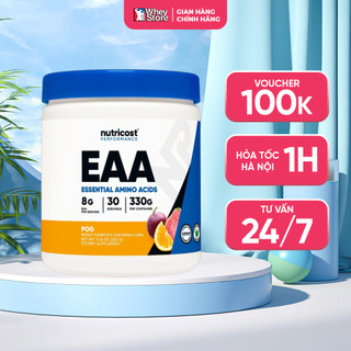 Bột Hỗ Trợ Tăng Cơ Bắp Nutricost EAA Essential Amino Acids 30 Servings Chính Hãng
