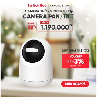 Switchbot pan/tilt cam 2k- camera thông minh xoay và nghiêng 360 độ, độ phân giải 2k- bảo hành 1 năm
