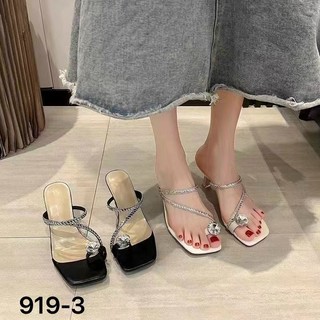 Guốc cao gót nữ 5 phân quai đá xỏ ngón hàng QCCC