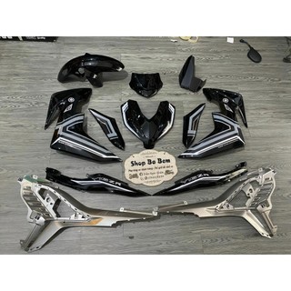 Dàn áo exciter 155 bạc đen tặng tem dán sẵn như hình