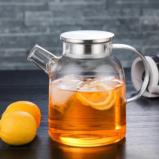Ấm trà/ Bình trà thủy tinh, bình nước thủy tinh chịu nhiệt cao, nắp inox chắc chắn, có lò xo lọc trà