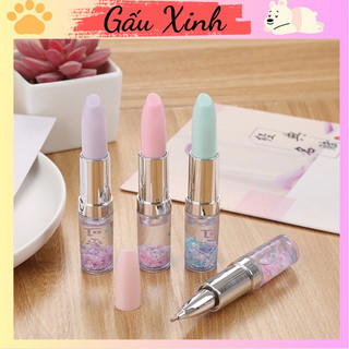 Bút nước mực đen son môi nhũ chảy cao cấp