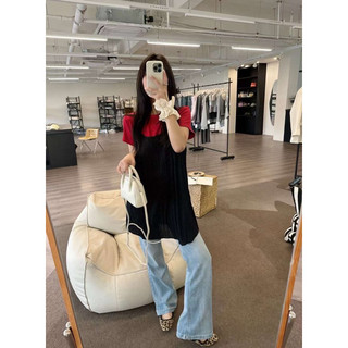 /𝙇𝙞𝙣𝙝𝙖𝙣𝙤𝙛𝙛𝙞𝙘𝙞𝙖𝙡/ ÁO THUN THÊU NƠ STYLEKOREAN 0693🇰🇷