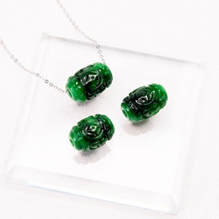 Lu thống phong thủy chất liệu sơn thuỷ chạm họa tiết may mắn dùng để xỏ vòng tay, vòng cổ UPCARA