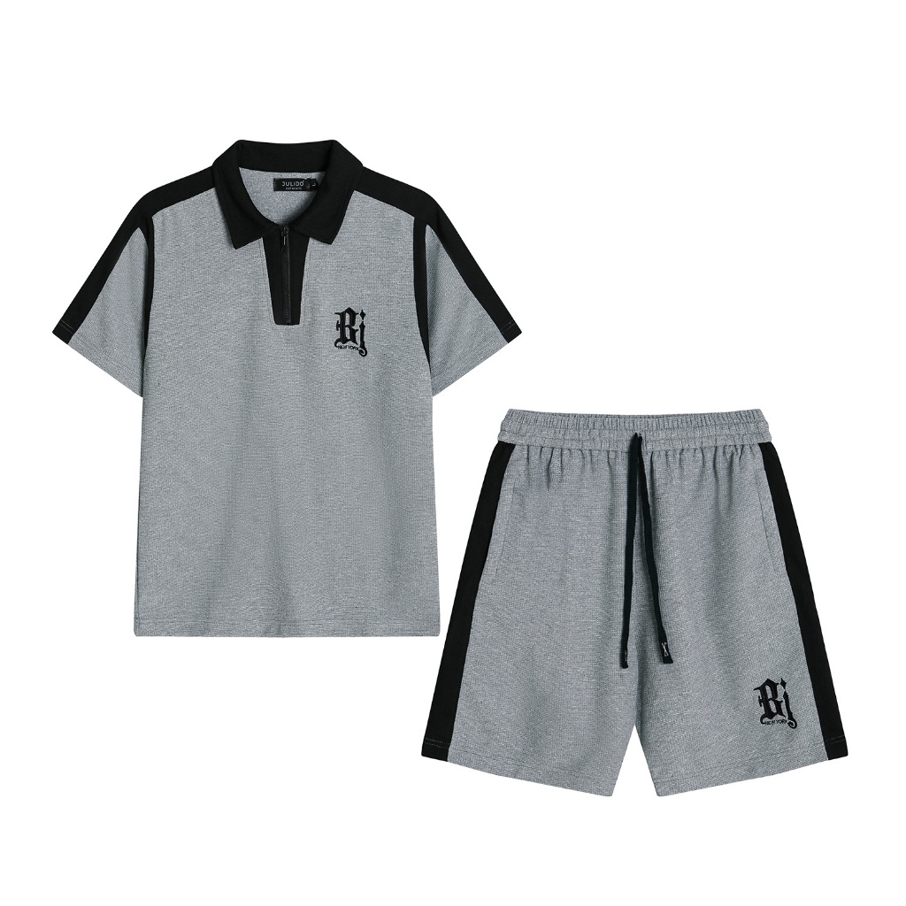 Bộ (Aó Polo + quần short) JULIDO Nam Đẹp Cao Cấp thêu logo.
