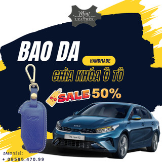 Ốp Chìa Khoá KIA Seltos K3 💎Da Thật💎 Cerato K3 K5 Optima Bao Da Chìa Khoá Soluto Sorento Sonet