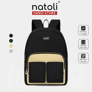 Balo Thời Trang Nam Nữ NATOLI Chất Liệu Chống Nước Đựng Laptop - Old School Backpack B5