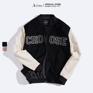  Áo Khoác Bomber Nam BOMNU ATINO Vải Nhung Tăm 2 Lớp Cao Cấp Phong Cách Trẻ Trung Năng Động Form Regular AD2.8031 