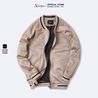 Áo khoác Bomber dạ nam ATINO tinh tế thanh lịch vải dạ lót gió dáng sang trọng form regular AD3.6492 