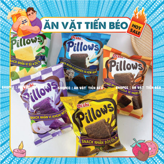 Bánh oishi snack Pillows Socola, khoai môn, hạnh nhân, sữa dừa, kem vani