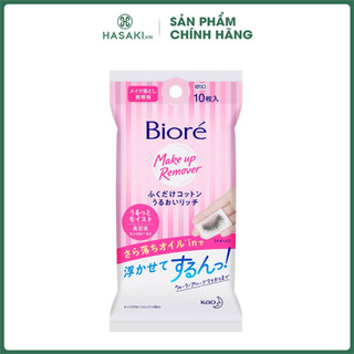 Khăn Giấy Tẩy Trang Bioré 10 Miếng Hasaki Sản Phẩm Chính Hãng