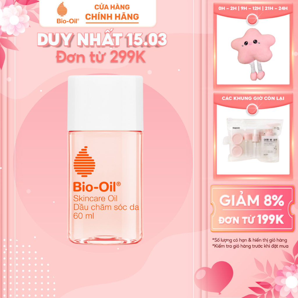 Dầu chăm sóc da giúp cải thiện rạn da, mờ sẹo và đều màu da - BIO-OIL SKINCARE OIL (chai 60ml)