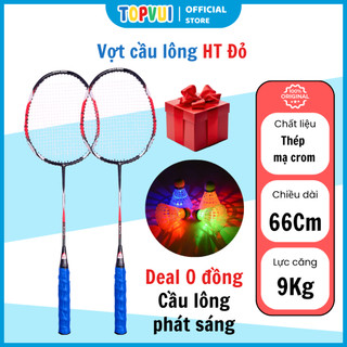 Vợt cầu lông ht đỏ cao cấp chính hãng liên hiệp thành aaa, vợt căng 9kg,thân vợt làm bằng thép mạ crom siêu chắc chắn