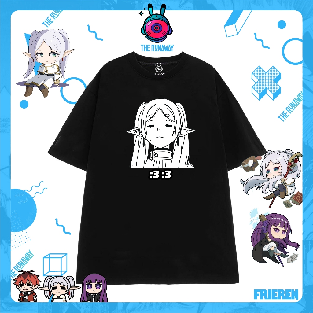 Áo phông Frieren: Beyond Journey's End: Frieren - Cotton 100% cho Nữ / Nam by The Runaway
