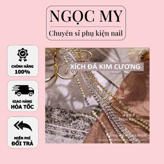 Dây xích đá gắn móng nail-phụ kiện trang trí nail