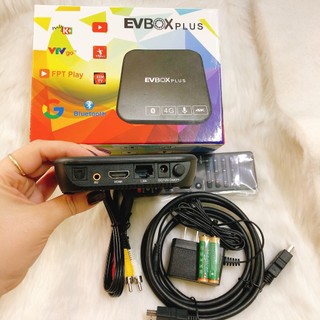 Android TV Box EVBOX Plus chuẩn 4K Ram 4G Rom 32G -Kết nối Bluetooth