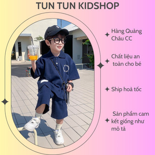 Set thể thao áo polo kèm quần cho bé trai