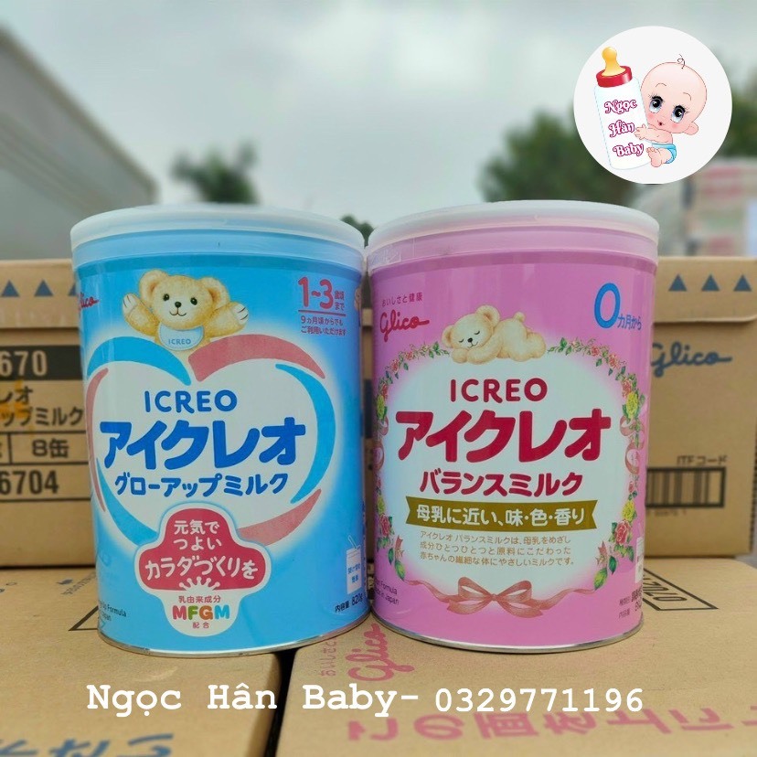 (Date T12/2025_Chính hãng) Sữa Glico Icreo số 0/số 1 hàng nội địa nhật hộp 800g