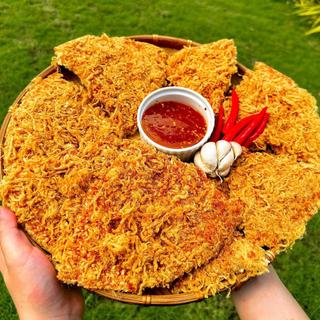 Cơm cháy Bếp Chè Thái combo sốt bơ vip (cơm cháy túi 500gr + chai sốt gỏi thái  + chai bơ hột gà)