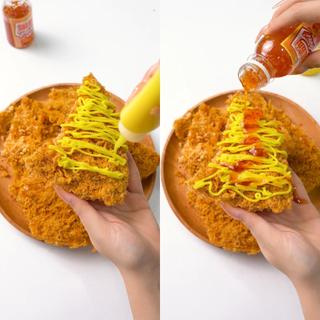 Cơm cháy Bếp Chè Thái combo sốt bơ vip (cơm cháy túi 500gr + chai sốt gỏi thái  + chai bơ hột gà)