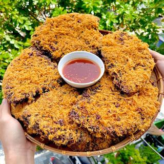 Cơm cháy Bếp Chè Thái combo sốt bơ vip (cơm cháy túi 500gr + chai sốt gỏi thái  + chai bơ hột gà)