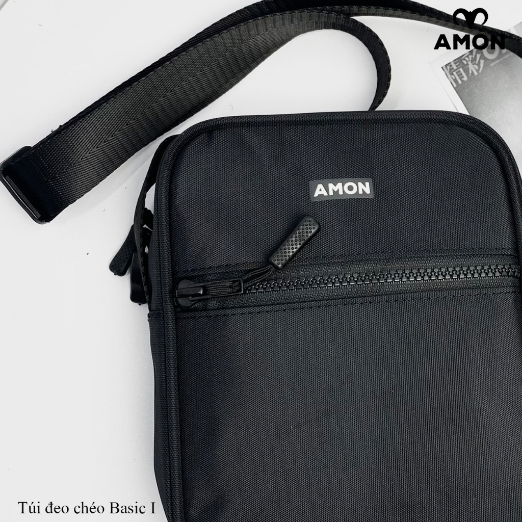 Túi Đeo Chéo Nam Nữ Đơn Giản Basic I - Vải Polyeste cao cấp Trượt Nước - AMON