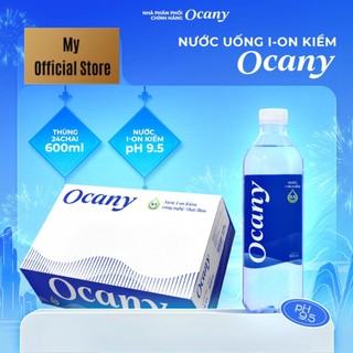 Nước uống ion kiềm ocany 600ml ph 9.5+ thùng 24 chai -date mới