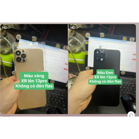 Miếng dán độ full lưng + camera dành cho IP X/Xs/Xr/Xs Max thành IP 13/13 Pro/ 13 Promax