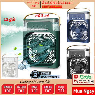 Quạt điều hoà mini phun sương dung tích 600ml, quạt điều hòa hơi nước shopthienan03012
