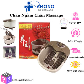 Bồn ngâm chân massage tự động 12 con lăn , làm nóng nước có chống giật , Máy ngâm chân massage chính hãng - AMONO STORE