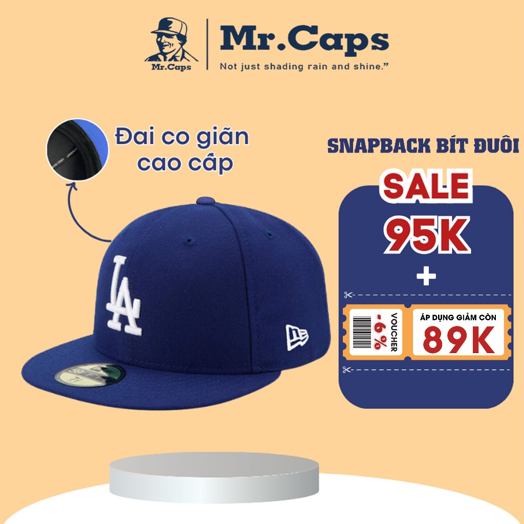 Mũ snapback lưỡi trai bít đuôi cho nam nữ, nón kết vải kaki đội ngược phong cách hiphop cá tính MrCaps Store SLA03