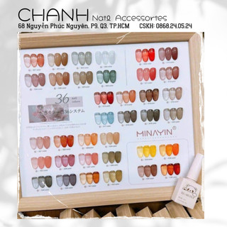 Set SƠn 36 Màu Thạch  Hàn Quốc Tone Màu Siêu Xinh [ Tặng Bảng Màu ]
