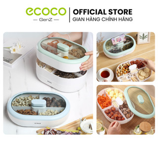 Hộp đựng bánh kẹo ECOCO cao cấp, đựng thực phẩm, mứt tết, hoa quả chống ẩm đa năng