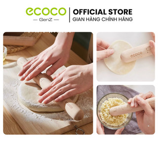 Cán lăn bột làm bánh bằng gỗ tre cao cấp ECOCO 30cm và 40cm