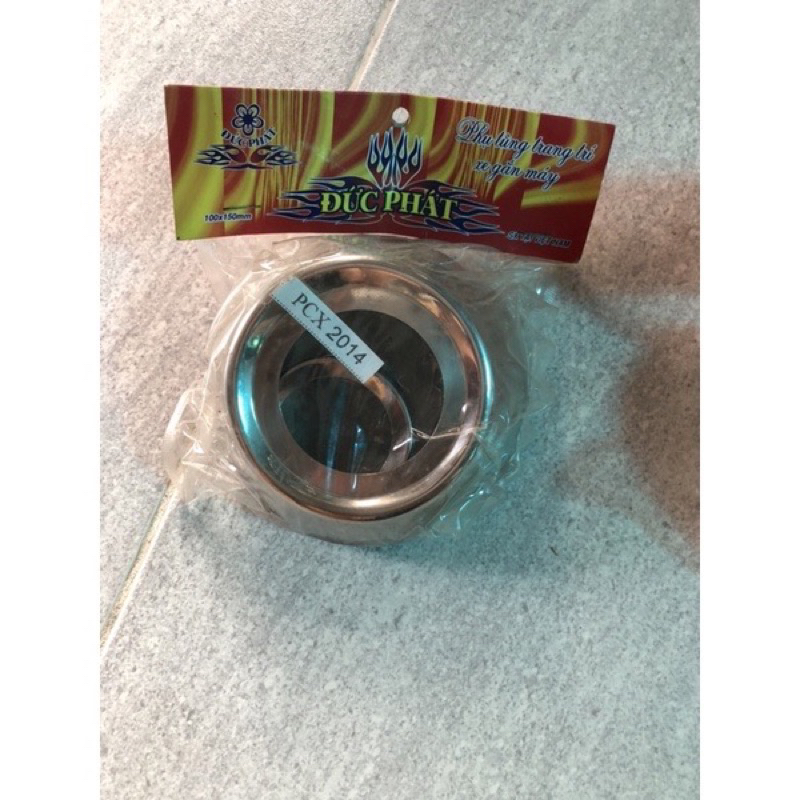 Ốp đuôi pô xe PCX đời 2014-2017, ốp inox xe PCX 2014-2017 siêu đẹp