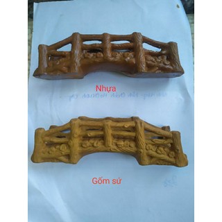 (Chọn loại) Cây Cầu Gỗ  Vàng Trang Trí Hổ Cá, Bể Cá-Hòn Non Bộ.