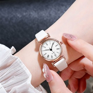 Đồng hồ nữ thời trang Vfas T07,dây da Cao Cấp mềm,mặt tròn nhỏ kiểu dáng mặt số