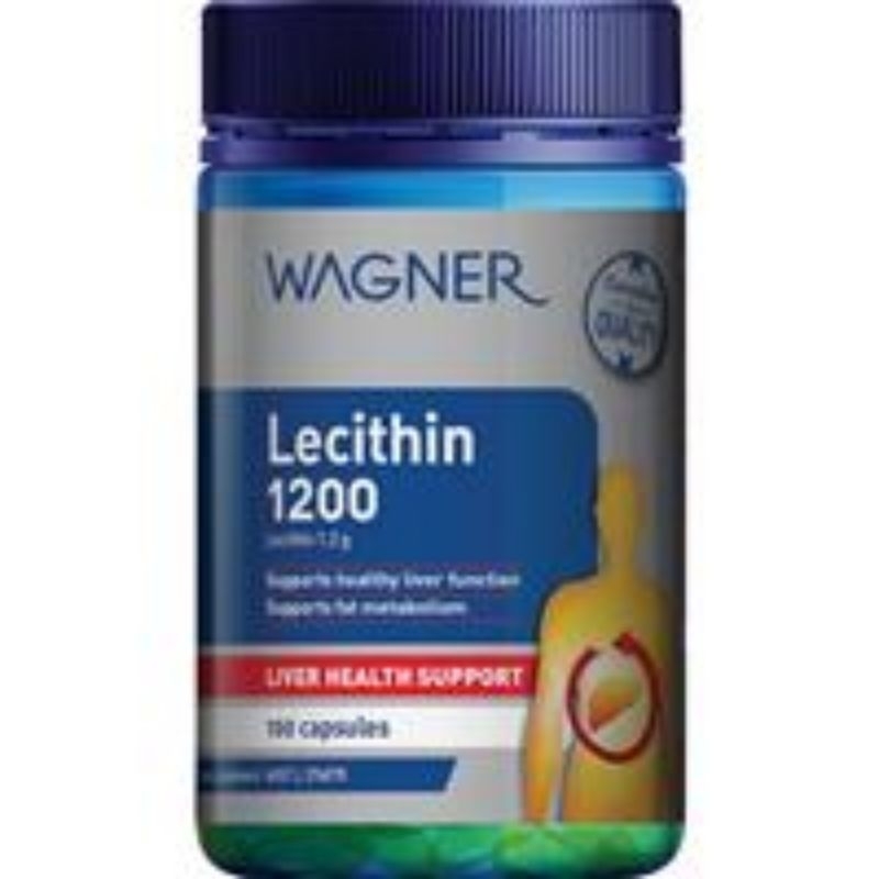 Viên uống hỗ trợ chức năng gan &amp; chuyển hóa chất béo Lecithin 1200 Wagner, 100 viên - Hàng Úc