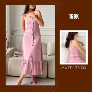 Đầm maxi thun cao cấp Váy maxi thun cotton chất siêu đẹp form tôn dáng mặc rất sang - TSN100