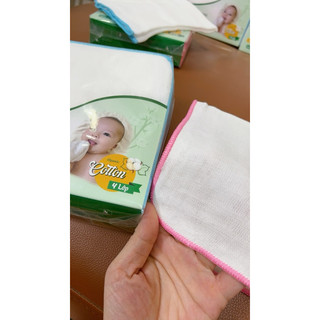 Set 10 khăn sữa xô trắng Dokma (Mbb)