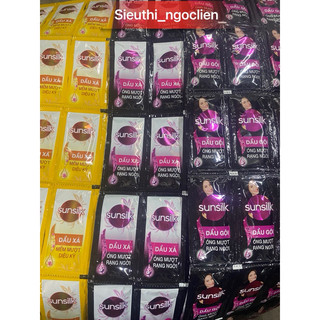 Dây 10 gói dầu gội-dầu xả Sunsilk gói 6g