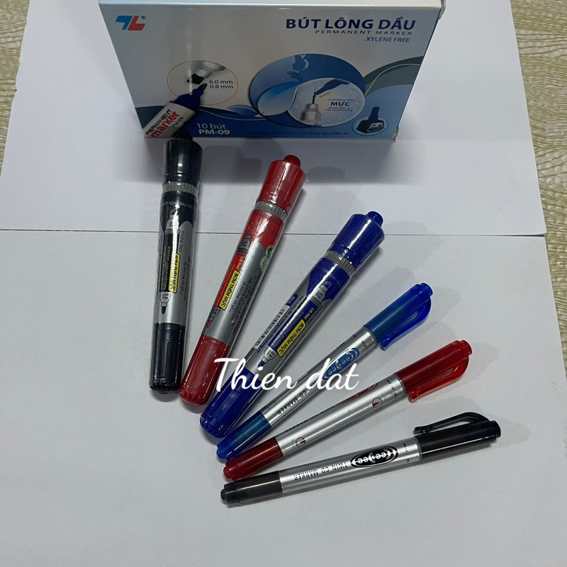 Bút lông dầu Thiên Long lớn - nhỏ (PM09 - PM04) | BigBuy360 - bigbuy360.vn