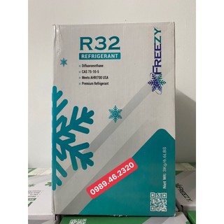 Môi chất lạnh gas lạnh điều hòa R32 Freezy 3kg bình nhỏ - Điện Lạnh Nguyễn Hoà