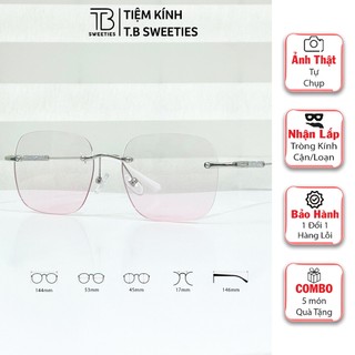 Kính râm má hồng gọng khoan,có thể thay tròng cận-Mã KKG2M